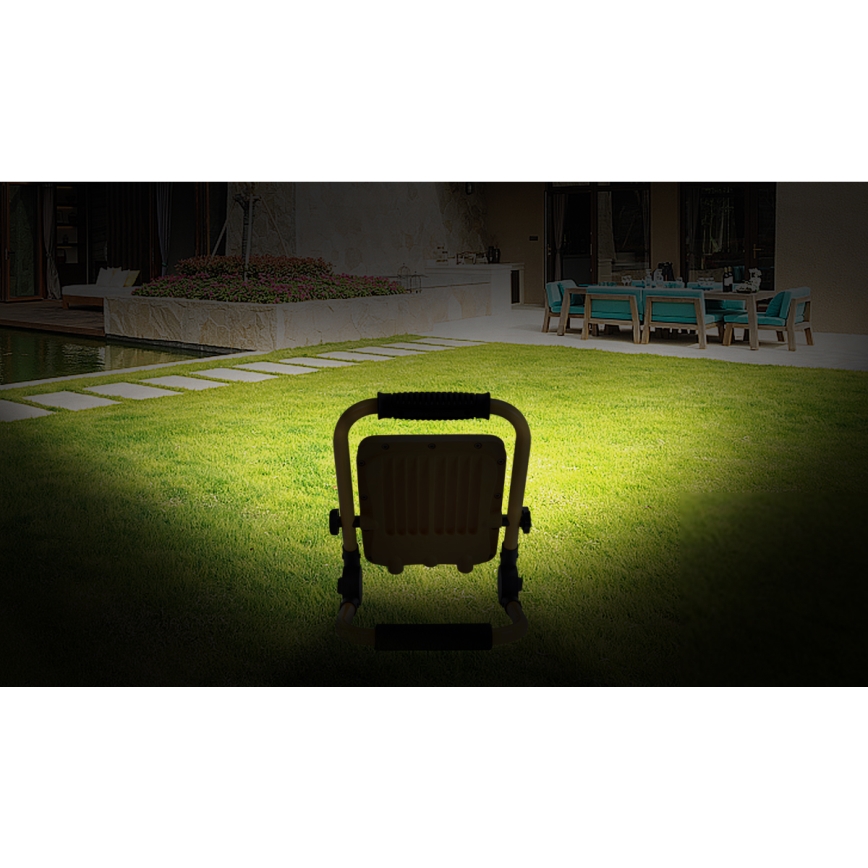 Aigostar - Holofote LED com regulação LED/100W/5V 6500K IP65 15000 mAh