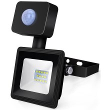 Aigostar - Holofote LED com sensor LED/10W/230V 6400K IP65 preto