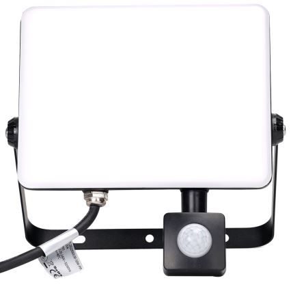 Aigostar - Holofote LED com sensor LED/50W/230V 4000K IP65 preto