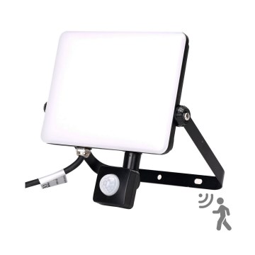 Aigostar - Holofote LED com sensor LED/50W/230V 6500K IP65 preto