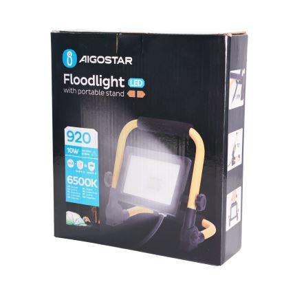 Aigostar -  Holofote LED com suporte LED/10W/230V 6500K IP65