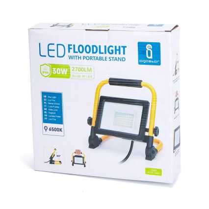 Aigostar - Holofote LED com suporte LED/30W/230V IP44