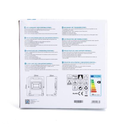 Aigostar - Holofote LED com suporte LED/30W/230V IP44
