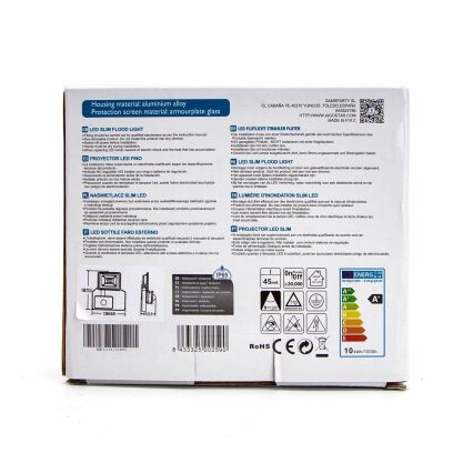 Aigostar - Holofote LED com um sensor LED/10W/230V 4000K IP65 branco