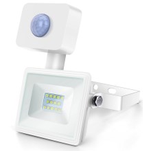 Aigostar - Holofote LED com um sensor LED/10W/230V 6400K IP65 branco