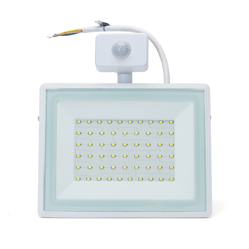 Aigostar - Holofote LED com um sensor LED/50W/230V 6400K IP65 branco