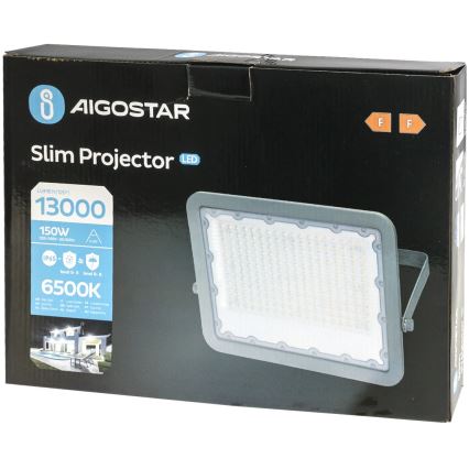 Aigostar - Holofote LED LED/150W/230V cinzento 6500K IP65