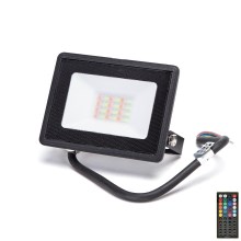 Aigostar - Holofote LED RGB LED/20W/230V IP65 + comando