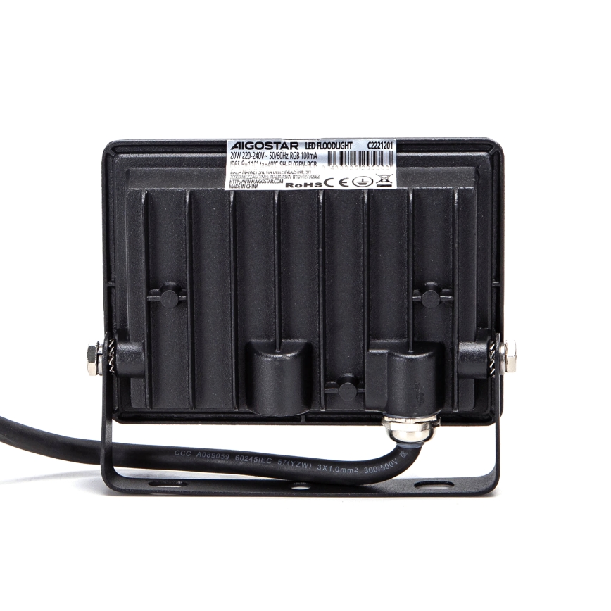 Aigostar - Holofote LED RGB LED/20W/230V IP65 + comando