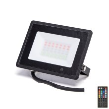 Aigostar - Holofote LED RGB LED/30W/230V IP65 + comando