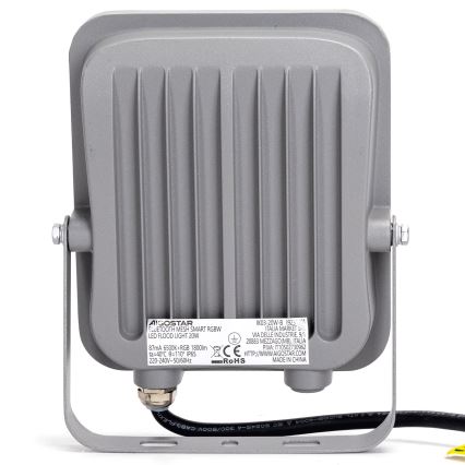 Aigostar - Holofote LED RGBW regulável MESH Inteligente LED/20W/230V 6500K IP65 + comando