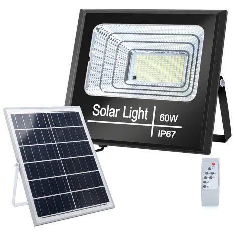 Aigostar - Holofote solar LED com regulação LED/60W/3,2V IP67 + CR