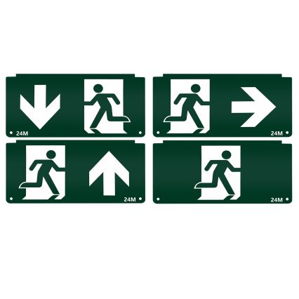 Aigostar - Iluminação de emergência LED EMERGENCY EXIT LED/3,6W/230V 6500K 500mAh