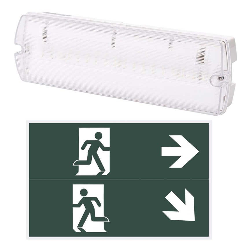 Aigostar - Iluminação de emergência LED EMERGENCY EXIT LED/4W/230V IP65 6500K 600mAh