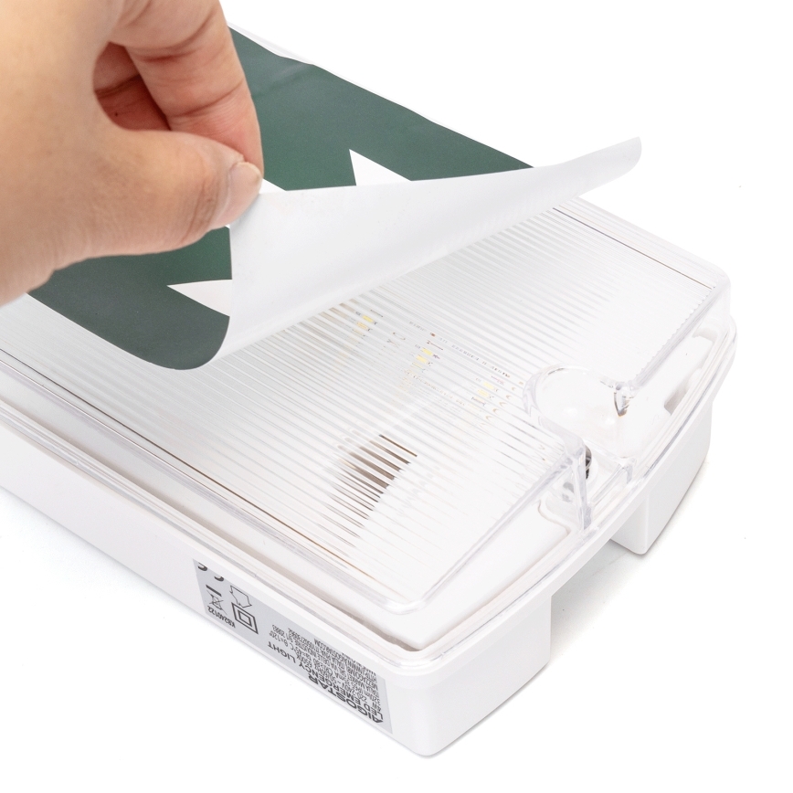 Aigostar - Iluminação de emergência LED EMERGENCY EXIT LED/4W/230V IP65 6500K 600mAh