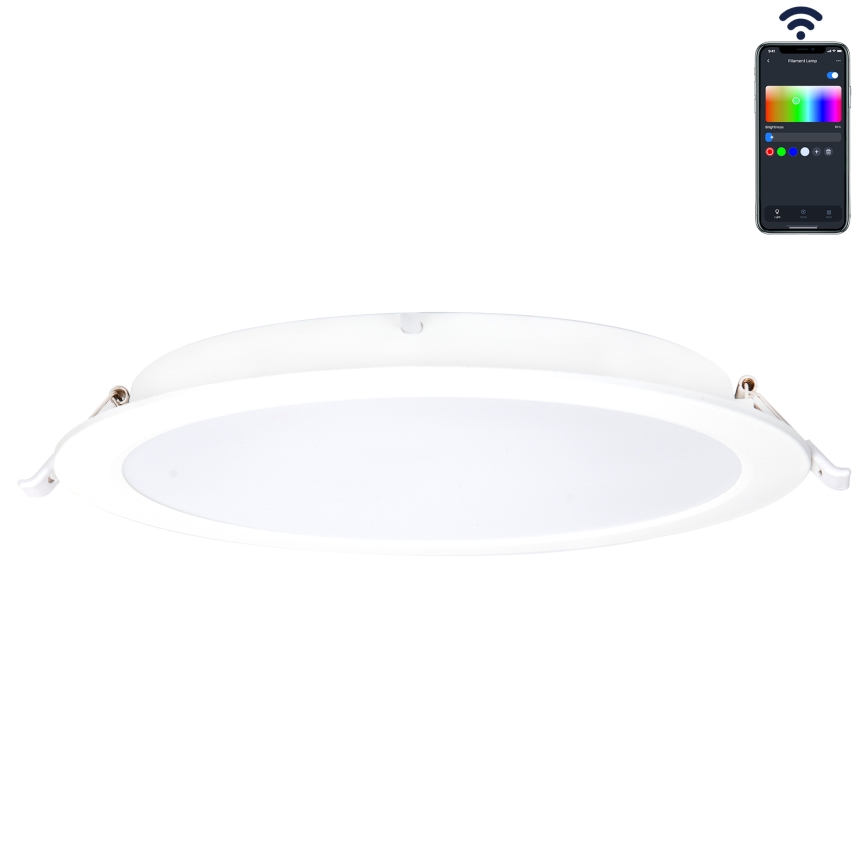 Aigostar - Foco de encastrar LED RGBW para casa de banho com regulação MESH Inteligente LED/18W/230V 2700-6500K IP44