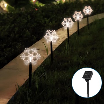 Aigostar - Iluminação de Natal LED solar LED/0,054W/1,2V 1m 800 mAh IP65 branco frio