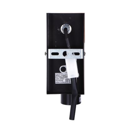 Aigostar - Iluminação de parede 1xE27/60W/230V castanho/preto