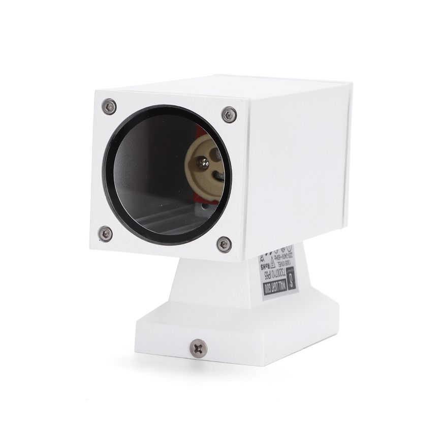 Aigostar - Iluminação de parede exterior 1xGU10/230V branco IP65 angular