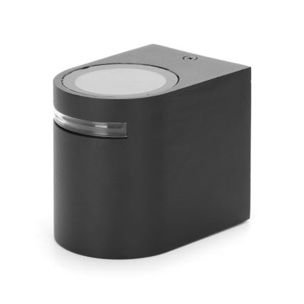 Aigostar - Iluminação de parede exterior 1xGU10/35W/230V preto IP54