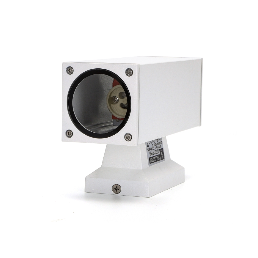 Aigostar - Iluminação de parede exterior 2xGU10/230V branco IP65 angular