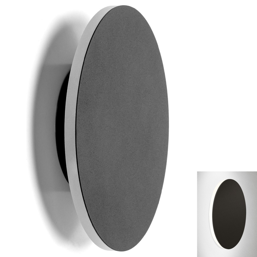 Aigostar - Iluminação de parede LED LED/6,5W/230V 6500K 18 cm preto