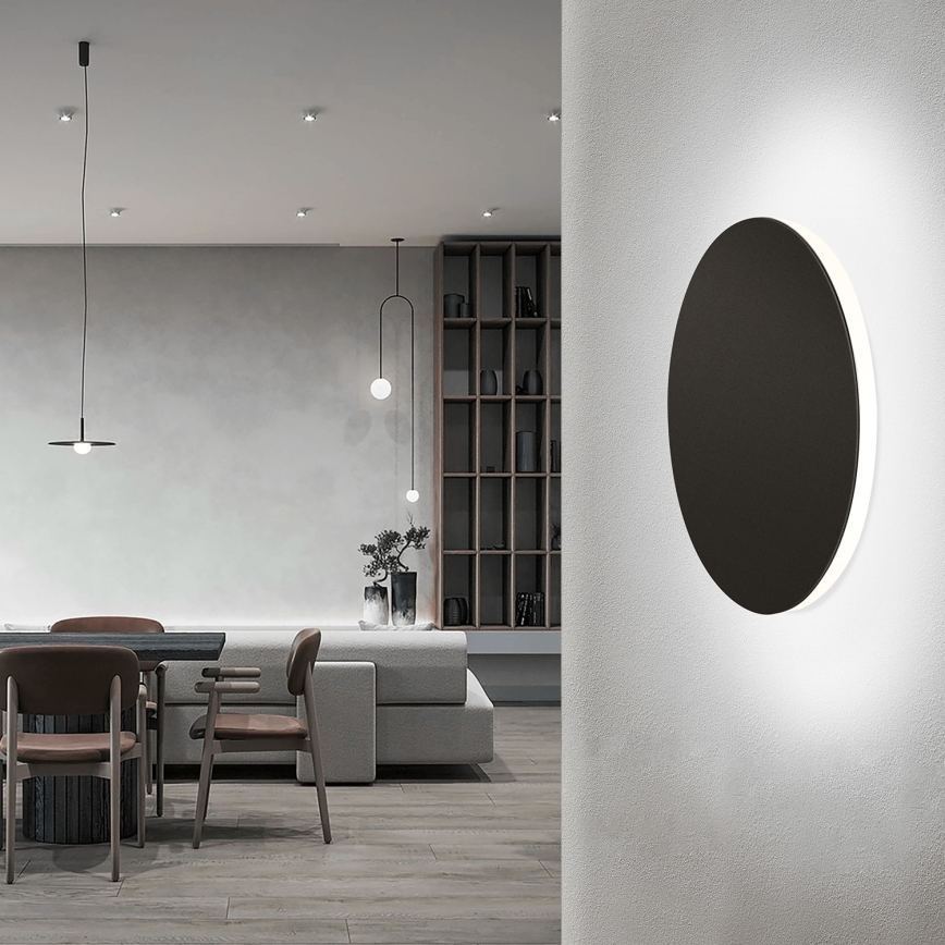 Aigostar - Iluminação de parede LED LED/6,5W/230V 6500K 18 cm preto