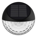 Aigostar - Iluminação de parede solar LED LED/2W/1,2V preto 300 mAh 2700K IP44