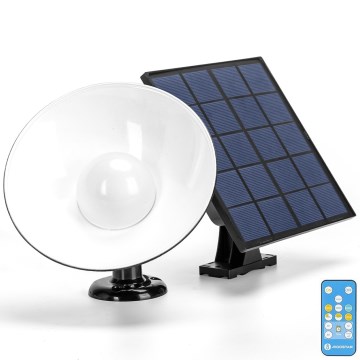 Aigostar - Iluminação de parede solar LED LED/3,2V 3000K/4000K/6500K 5000 mAh IP65 + comando