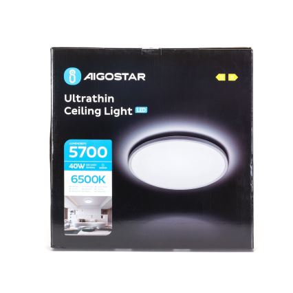 Aigostar - Iluminação de teto de casa de banho LED LED/40W/230V 6500K diâmetro 54 cm IP44