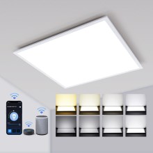 Aigostar - Iluminação de teto LED com regulação 32W/230V Wi-Fi 59,5x59,5 cm