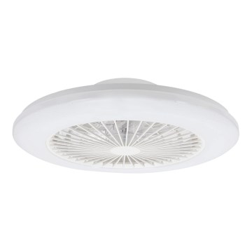 Aigostar - Iluminação de teto LED com regulação e ventoinha MESH LED/40W/230V 2700-6500K branco + comando