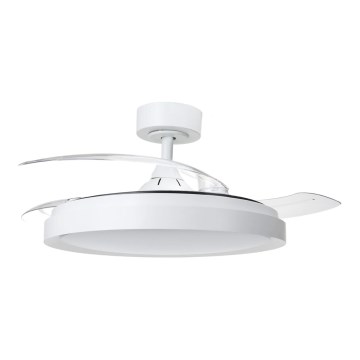 Aigostar - Iluminação de teto LED com regulação e ventoinha MESH LED/50W/230V 2700-6500K branco + comando
