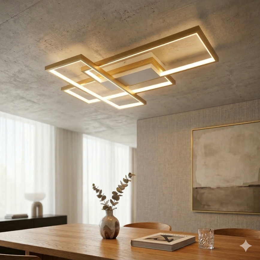 Aigostar - Iluminação de teto LED com regulação LED/38W/230V 2700-6500K + comando