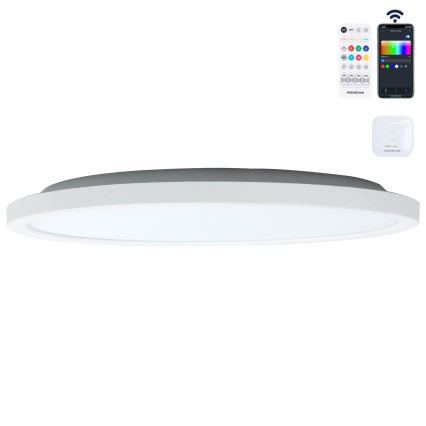 Aigostar - Iluminação de teto LED RGBW com regulação MESH LED/24W/230V 3000-6500K branco + controlo remoto