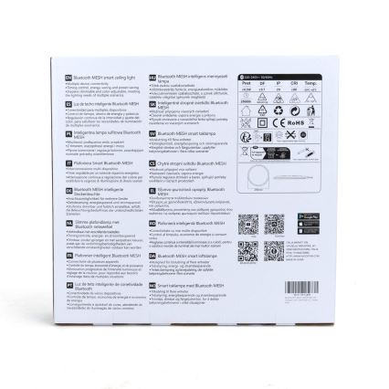 Aigostar - Iluminação de teto LED RGBW com regulação MESH LED/24W/230V 3000-6500K branco + controlo remoto