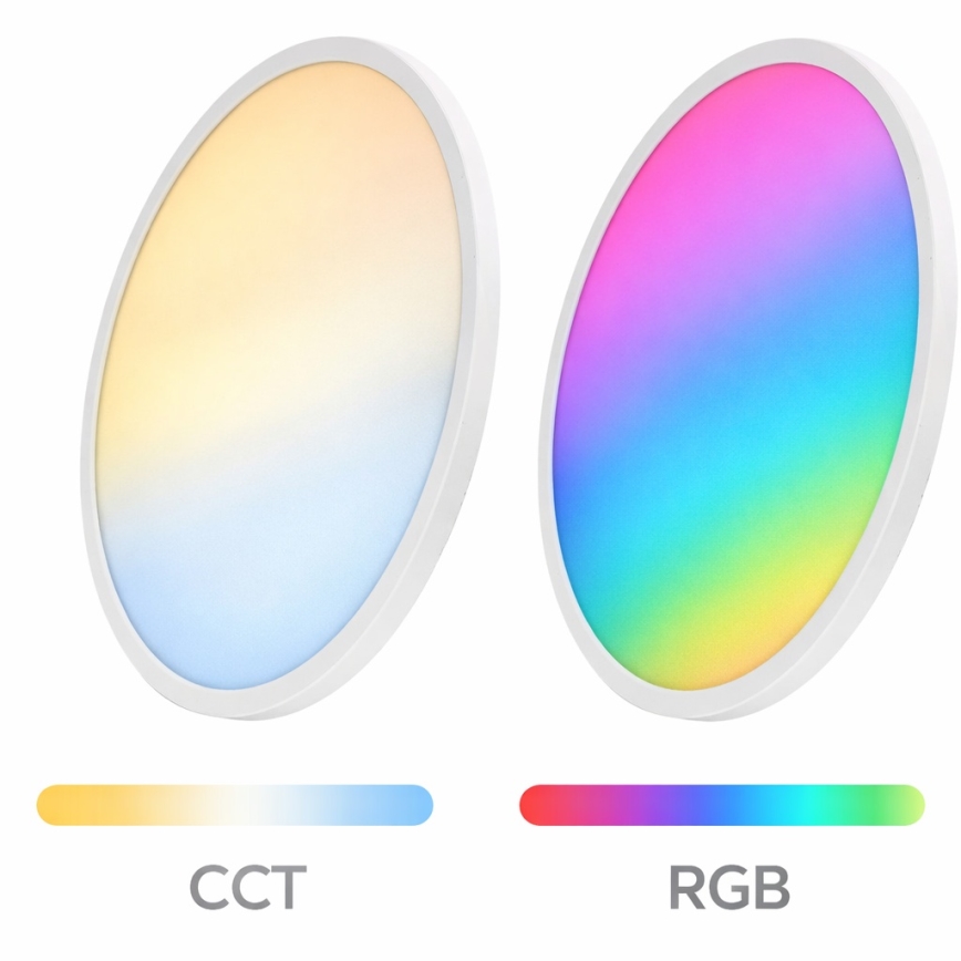 Aigostar - Iluminação de teto LED RGBW com regulação MESH LED/36W/230V 3000-6500K branco + controlo remoto