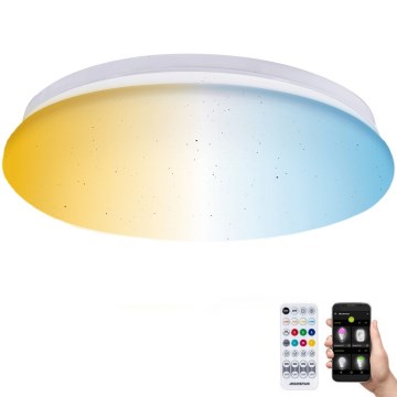 Aigostar - Iluminação de teto para casa de banho LED com regulação MESH Inteligente LED/18W/230V 3000-65000K IP44 + comando