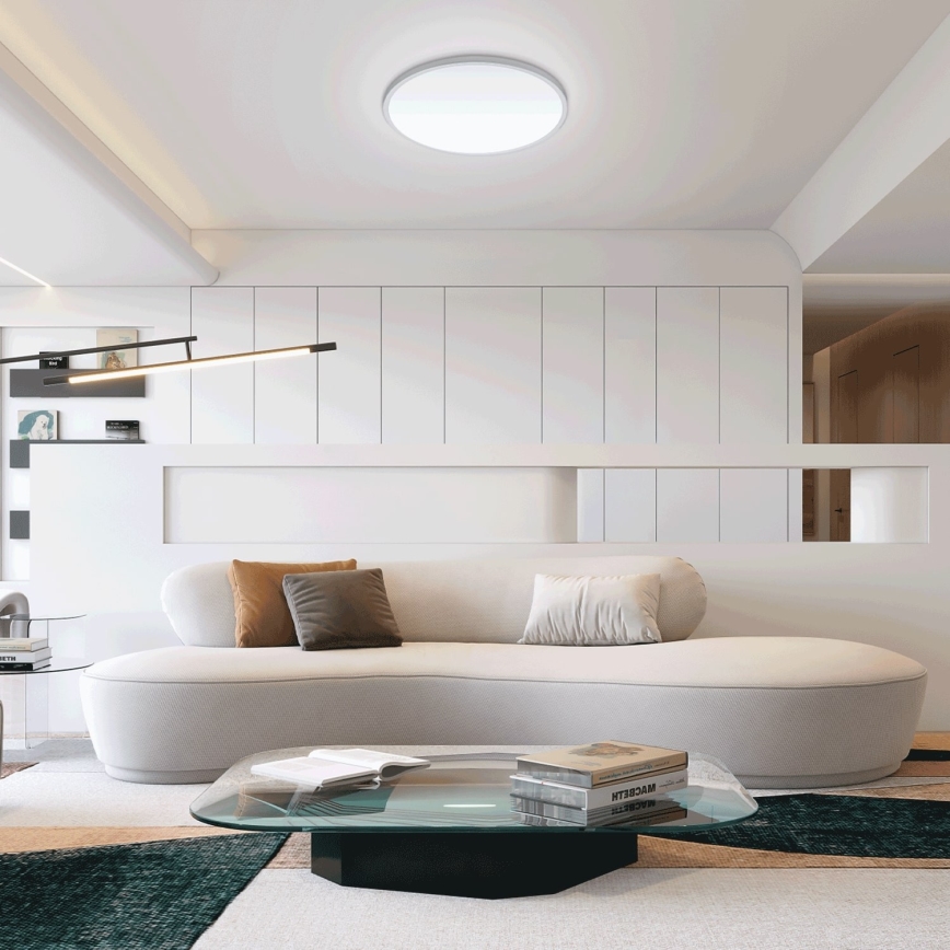 Aigostar - Iluminação de teto para casa de banho LED LED/24W/230V 6500K diâmetro 40 cm IP44