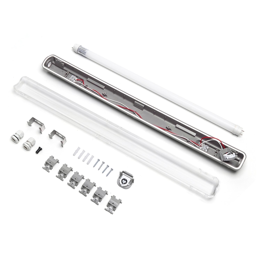 Aigostar - Iluminação industrial fluorescente LED 1xG13/9W/230V 4000K 66,6 cm IP65