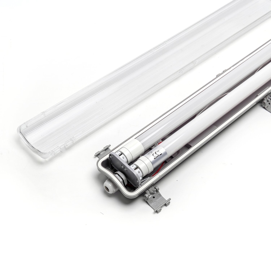 Aigostar - Iluminação industrial fluorescente LED 2xG13/18W/230V 4000K 127,6 cm IP65