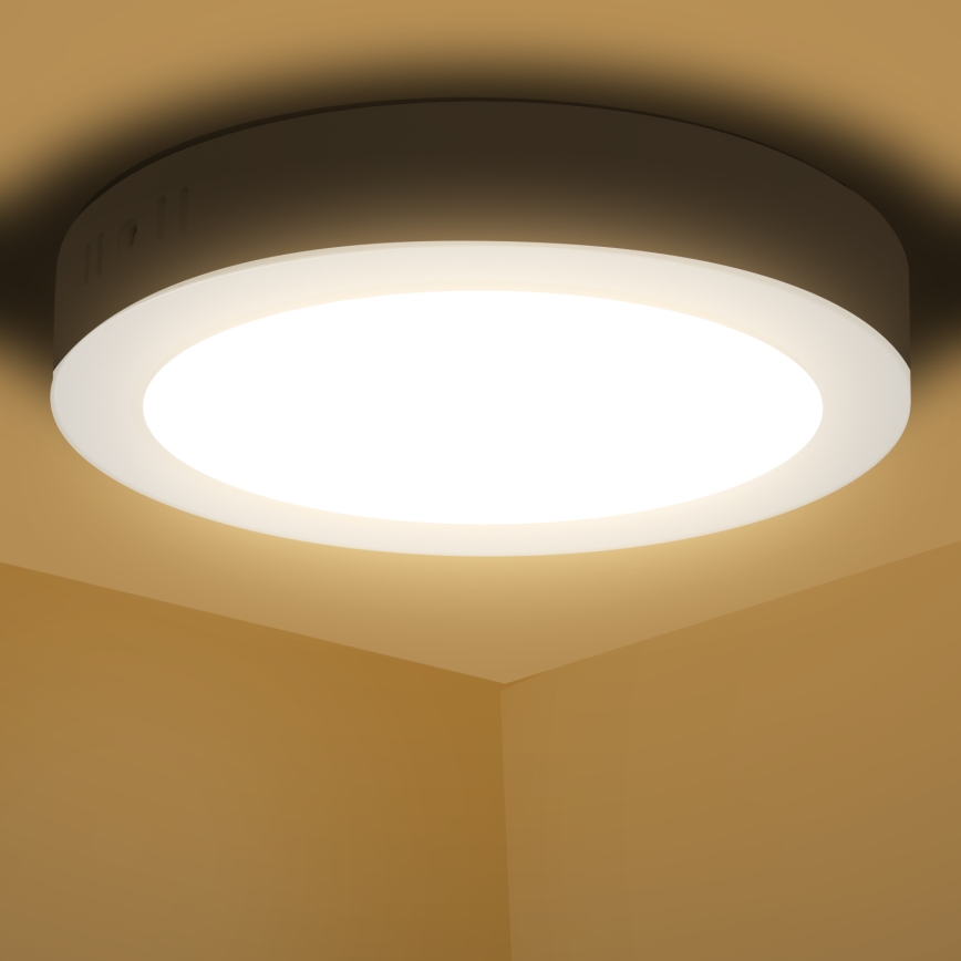 Aigostar - Iluminação integrada LED de teto LED/18W/230V diâmetro 22,6 cm 3000K branco
