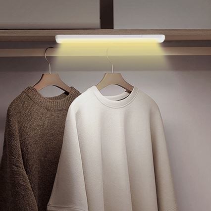 Aigostar - Iluminação LED de armário com sensor de movimento LED/1,5W/3xAA 3000K