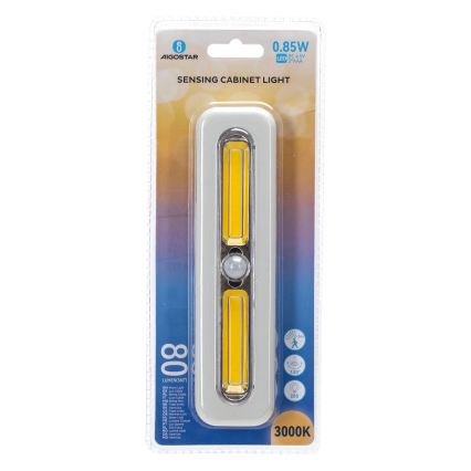 Aigostar - Iluminação LED para armário com sensor de movimento LED/3xAAA 3000K branca