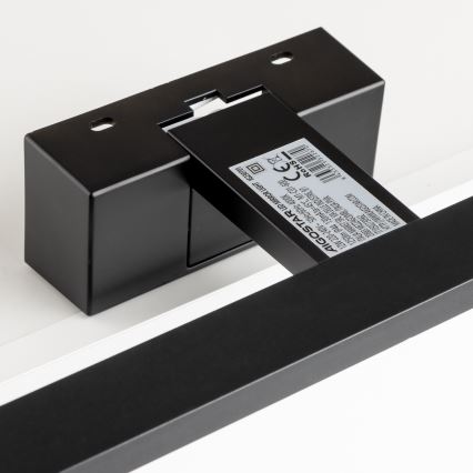 Aigostar - Iluminação LED para espelho de casa de banho LED/12W/230V 4000K 60 cm IP44 preta