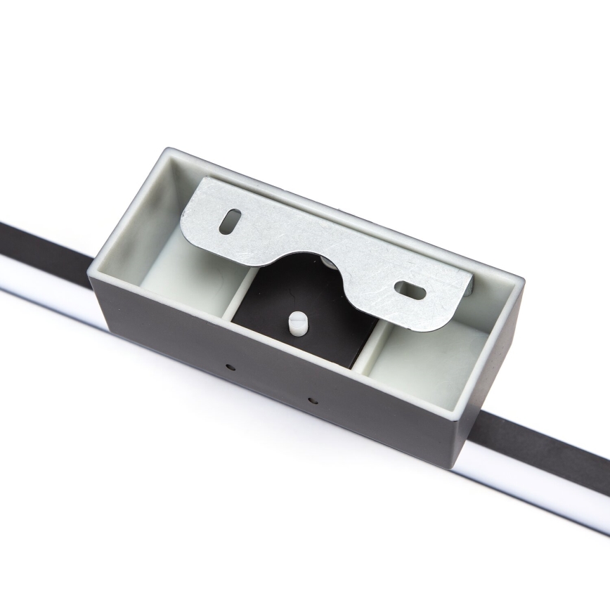 Aigostar - Iluminação LED para espelho de casa de banho LED/12W/230V 4000K 60 cm IP44 preta