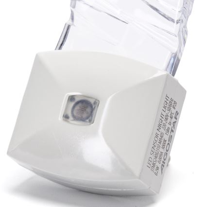 Aigostar - Luz noturna LED com sensor de anoitecer LED/0,2W/230V 3000K