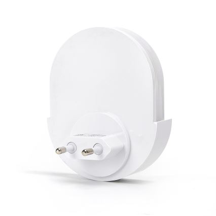 Aigostar - Iluminação noturna LED com sensor LED/1W/230V 6500K oval