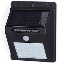 Aigostar - Iluminação solar exterior LED com sensor LED/1,11W/5,5V IP65