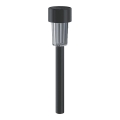 Aigostar - Iluminação solar LED com sensor soumraku LED/0,006W/1,2V 40 mAh 29,5 cm preto 6500K IP44